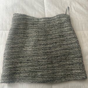 Elegant Black and White Tweed Mini Skirt - J Crew